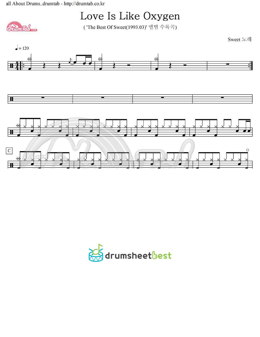 Love Is Like Oxygen preview page 1