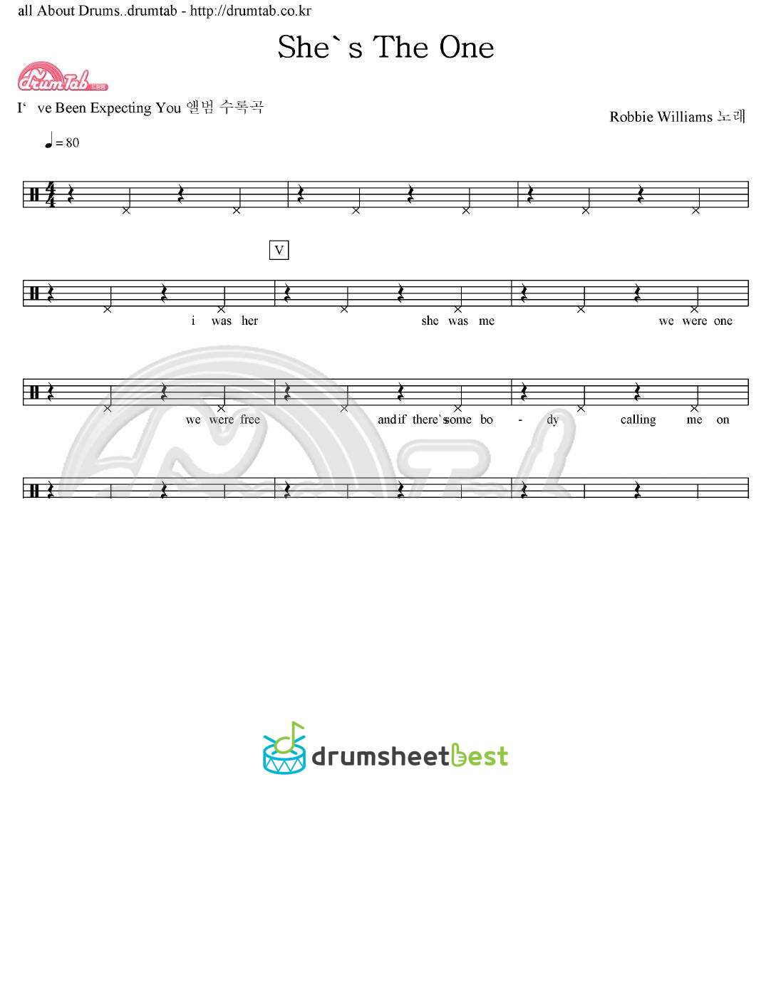 She's The One preview page 1