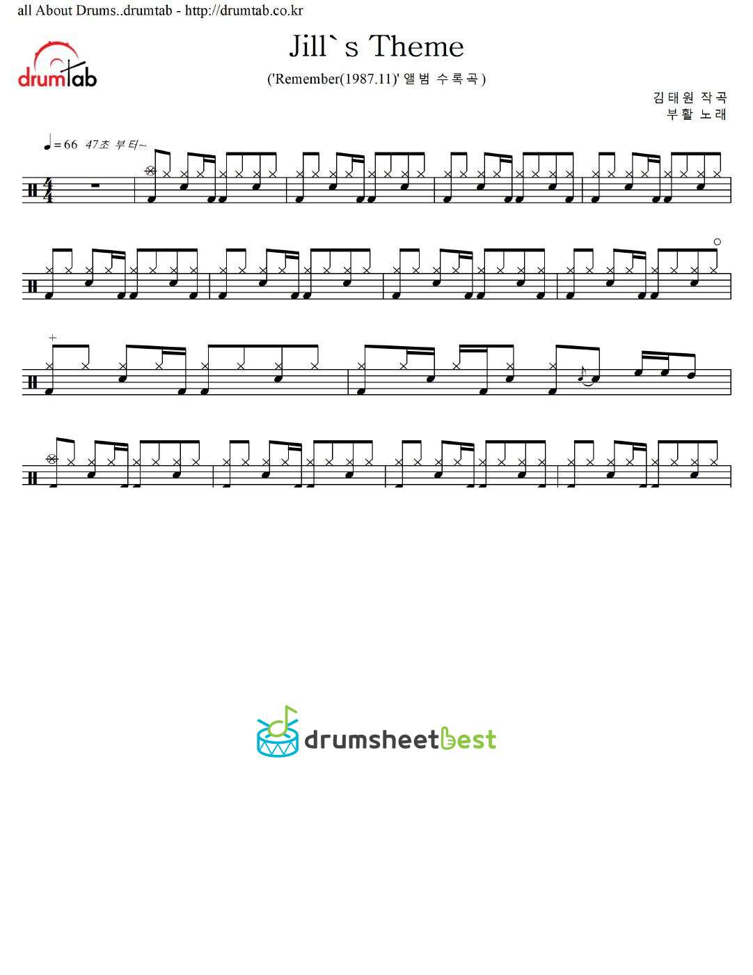 Jill's Theme preview page 1