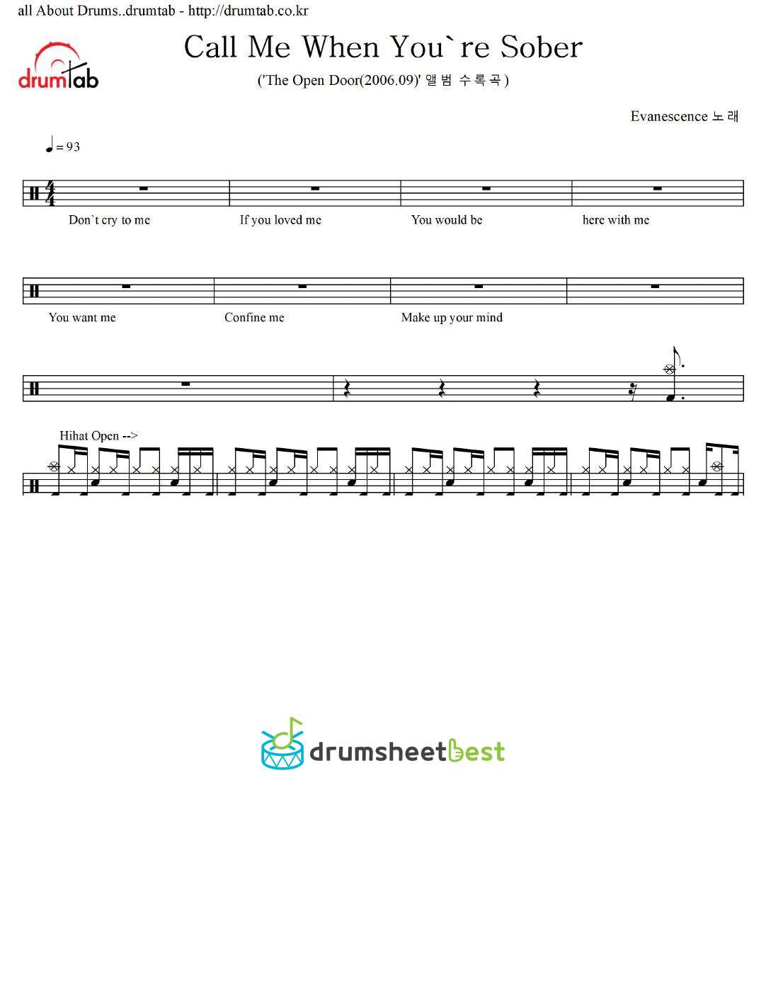 Call Me When You're Sober preview page 1