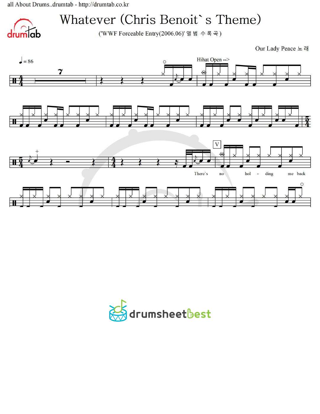 Whatever (Chris Benoit's Theme) preview page 1