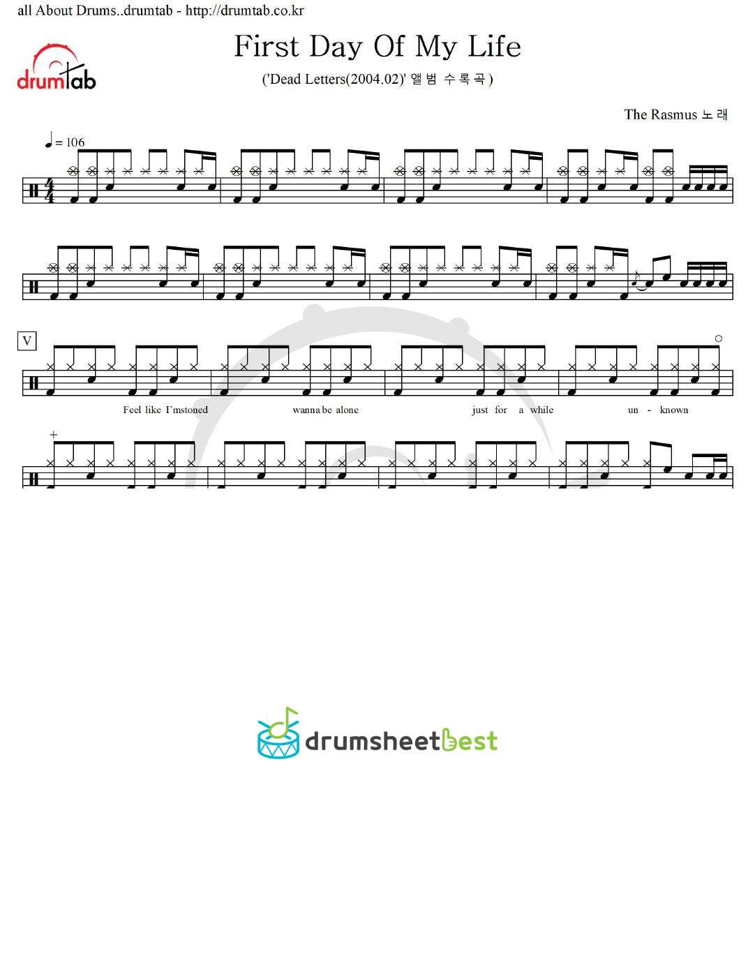 First Day Of My Life preview page 1