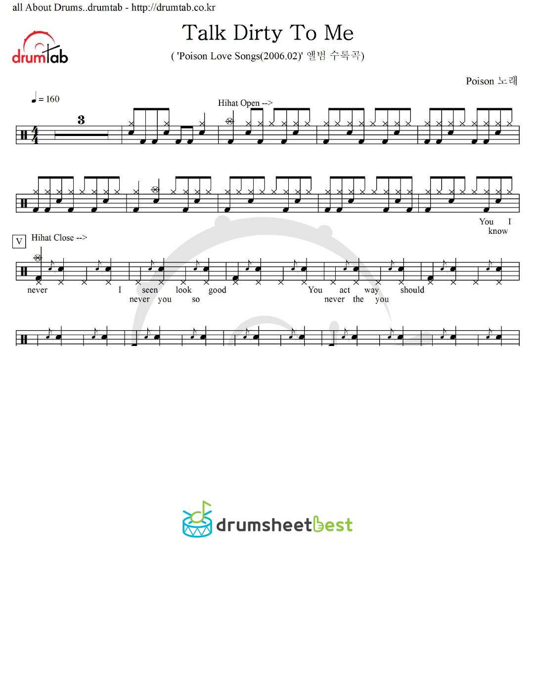 Talk Dirty To Me preview page 1