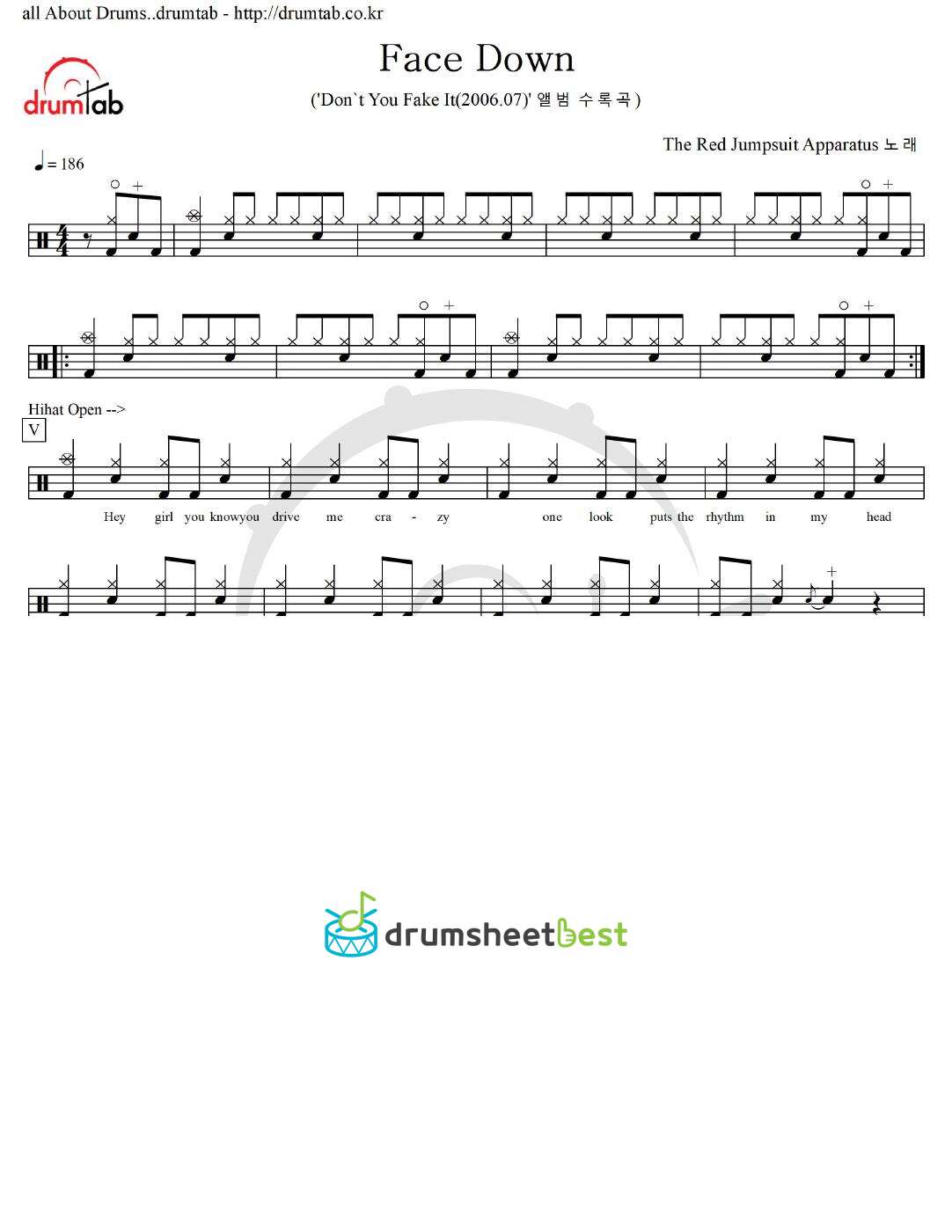 Face Down preview page 1