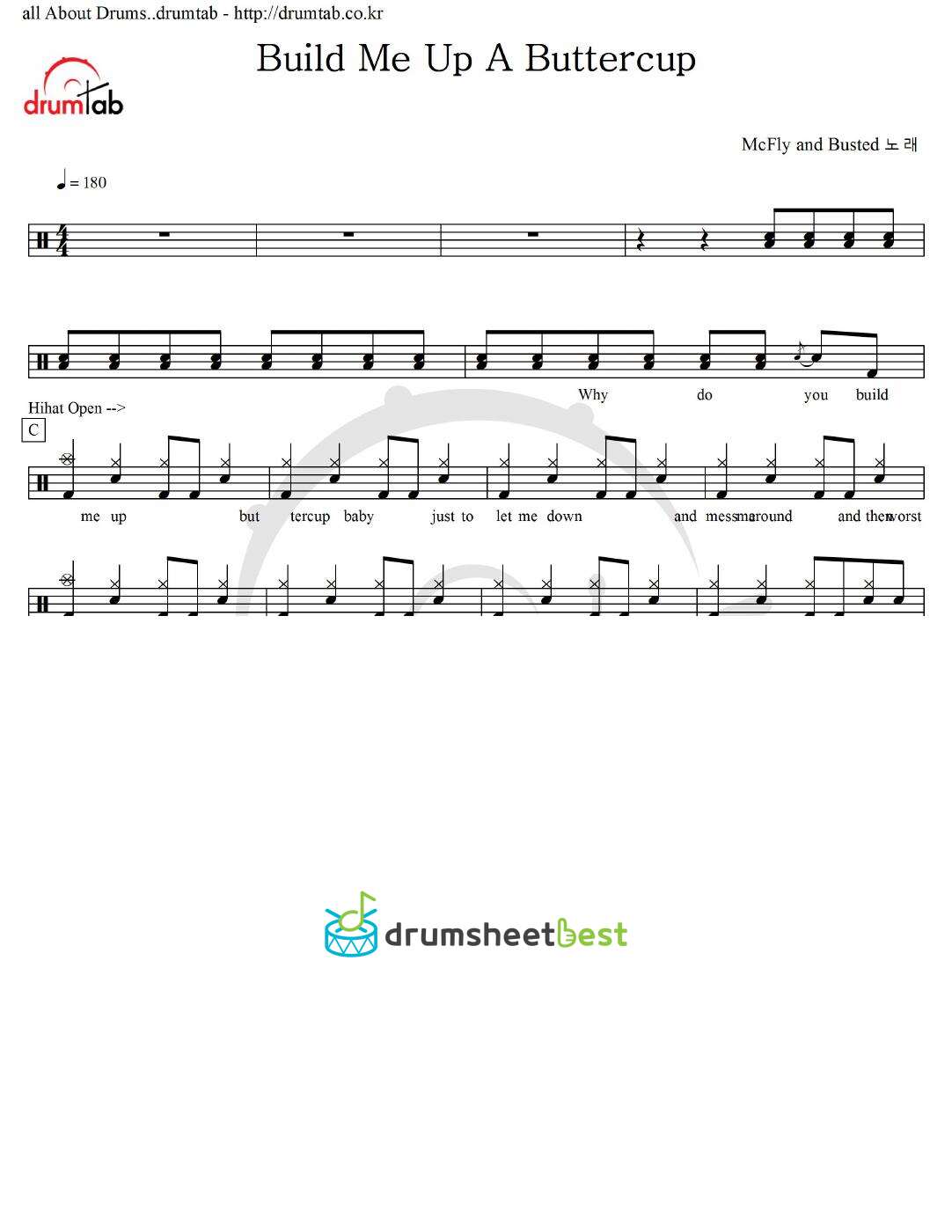 Build Me Up A Buttercup preview page 1