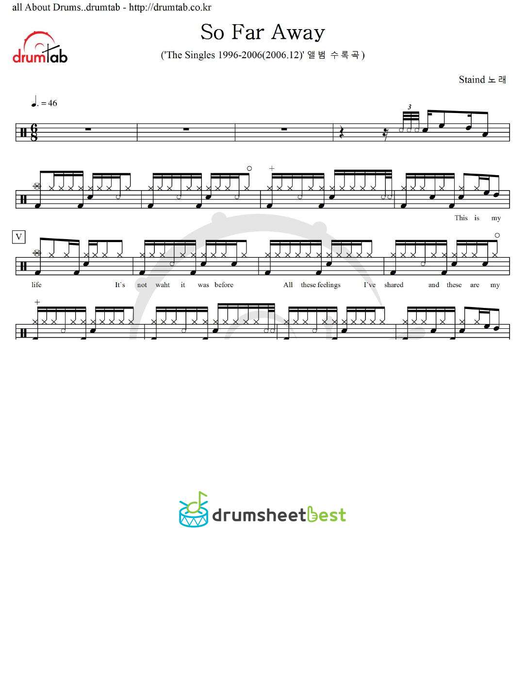 So Far Away preview page 1