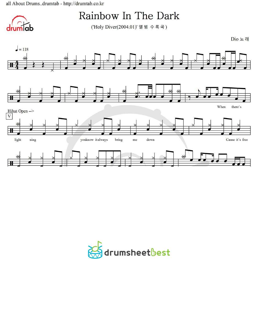 Rainbow In The Dark preview page 1