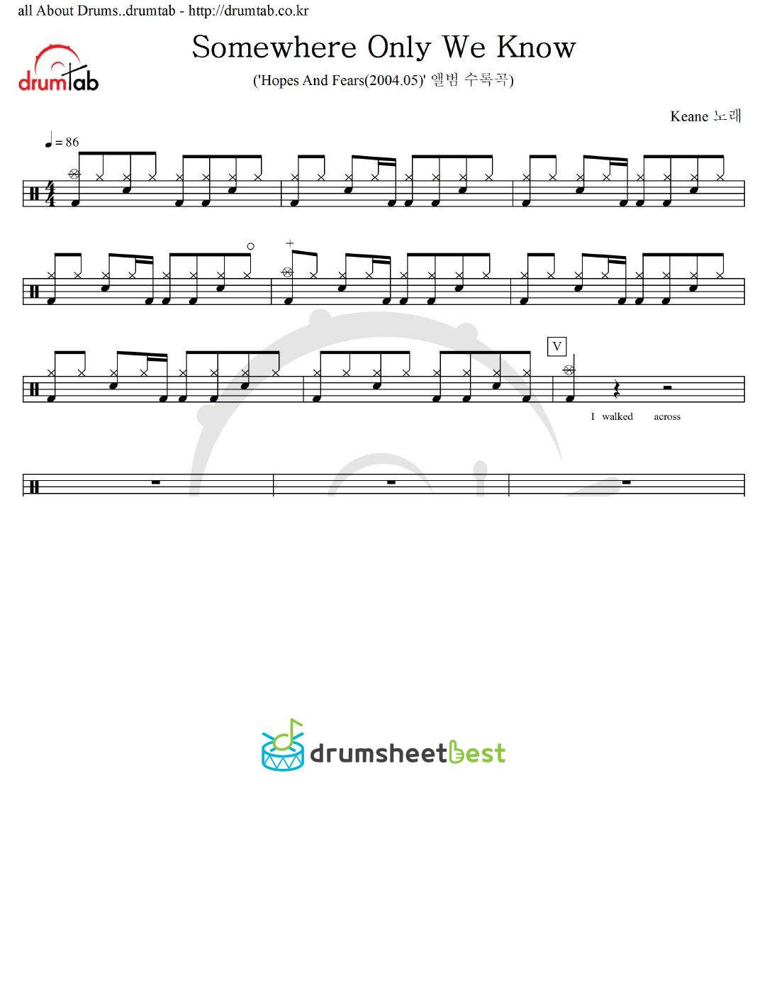 Somewhere Only We Know preview page 1