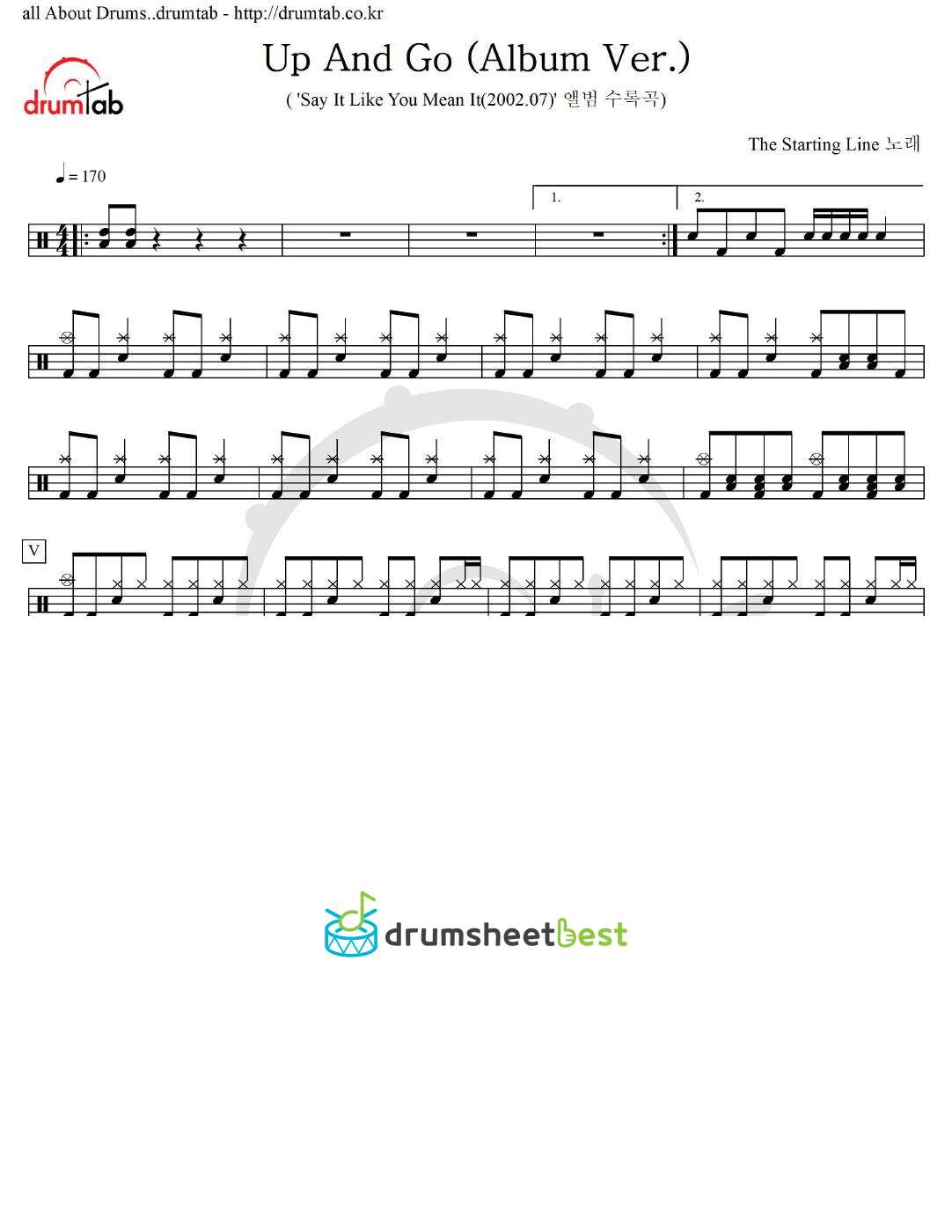 Up And Go (Album Ver.) preview page 1