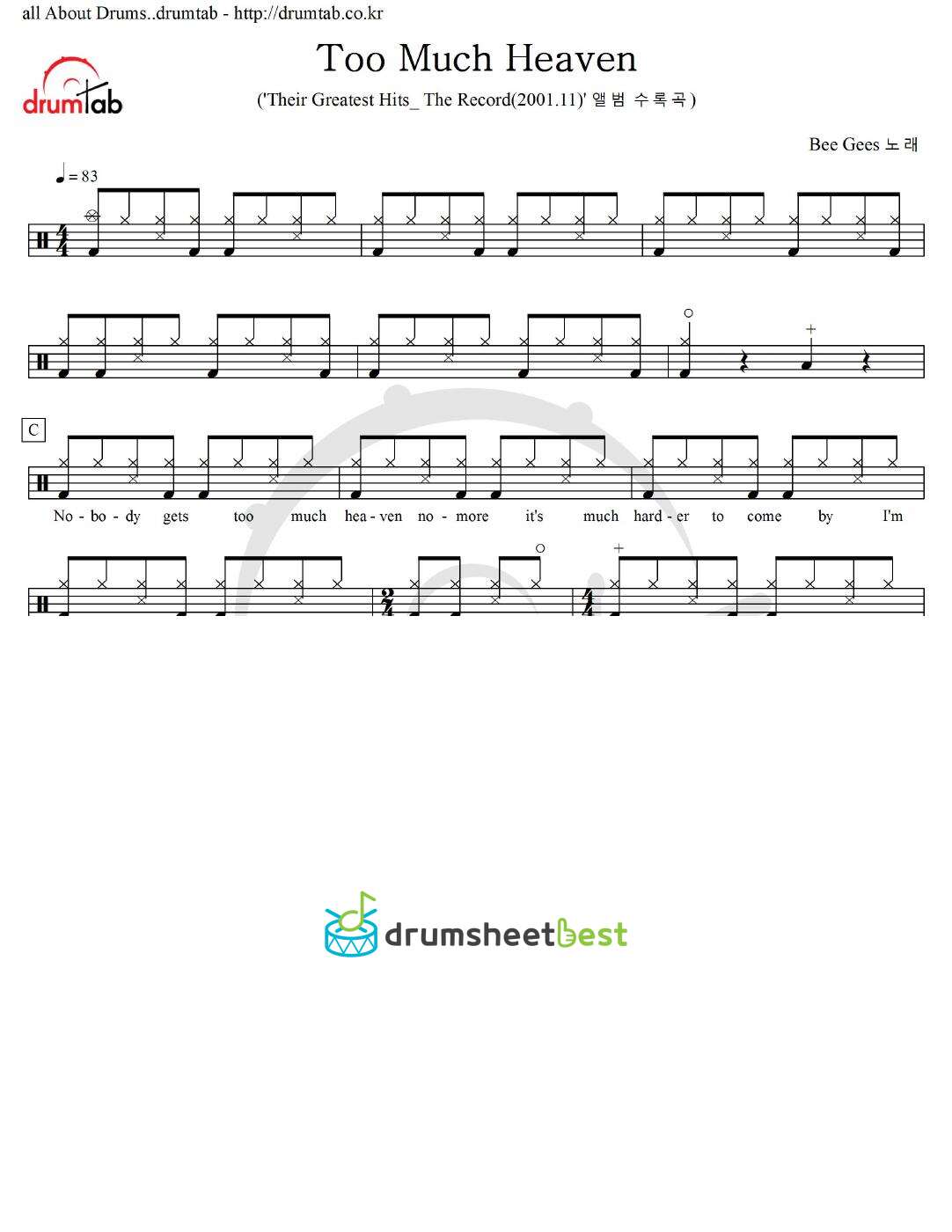 Too Much Heaven preview page 1