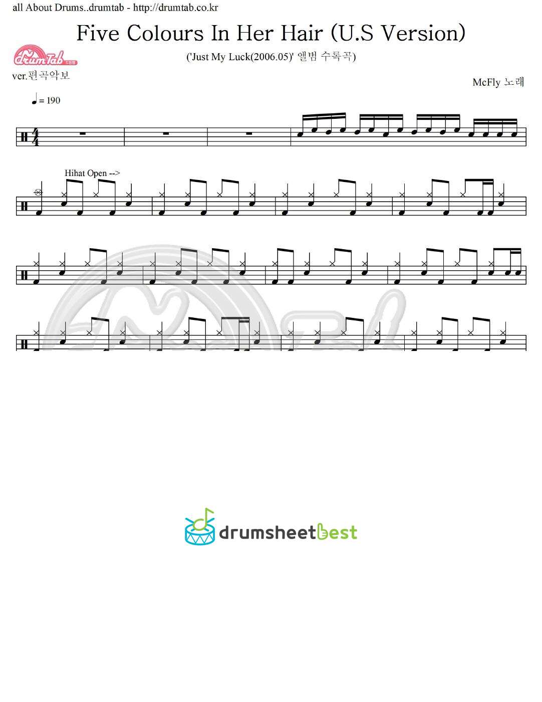 Five Colours In Her Hair (U.S Version) preview page 1