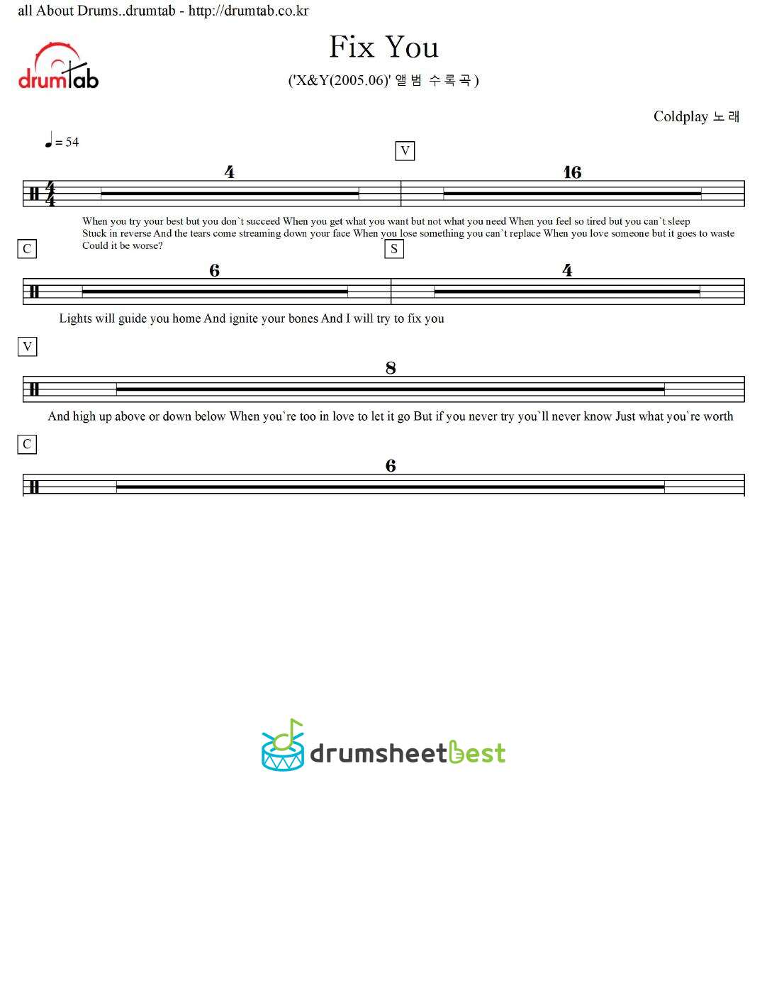 Fix You preview page 1