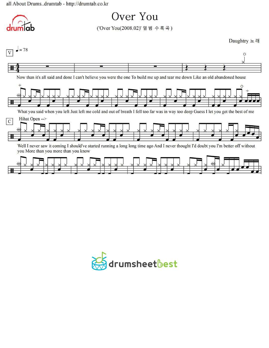 Over You preview page 1