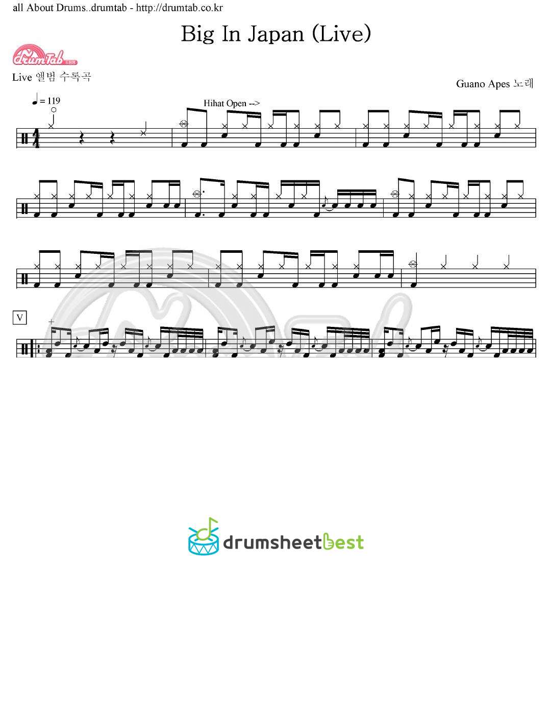 Big In Japan (Live) preview page 1