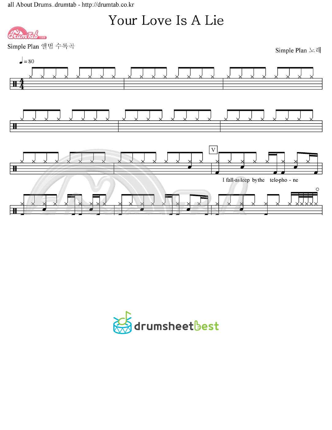 Your Love Is A Lie preview page 1