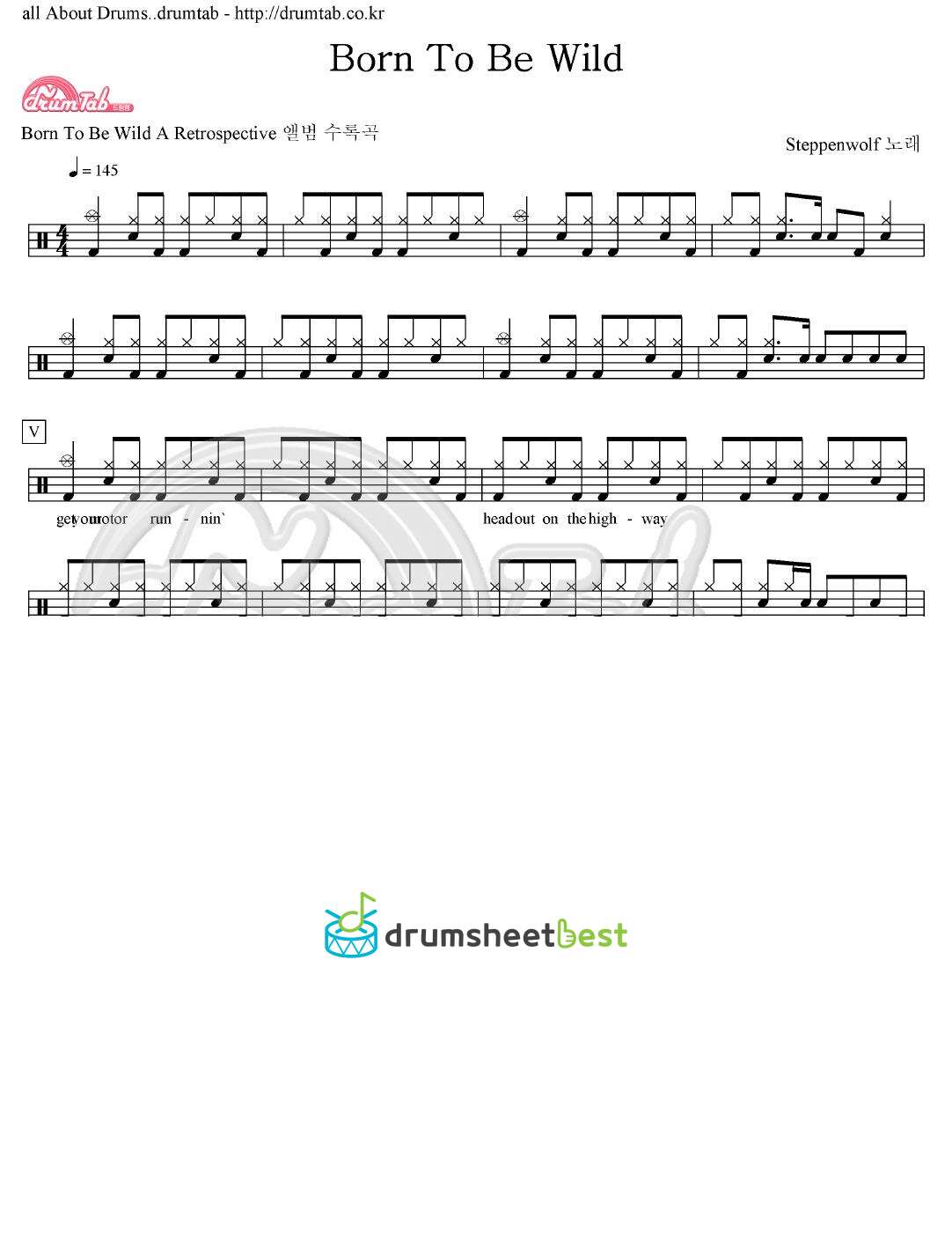 Born To Be Wild preview page 1