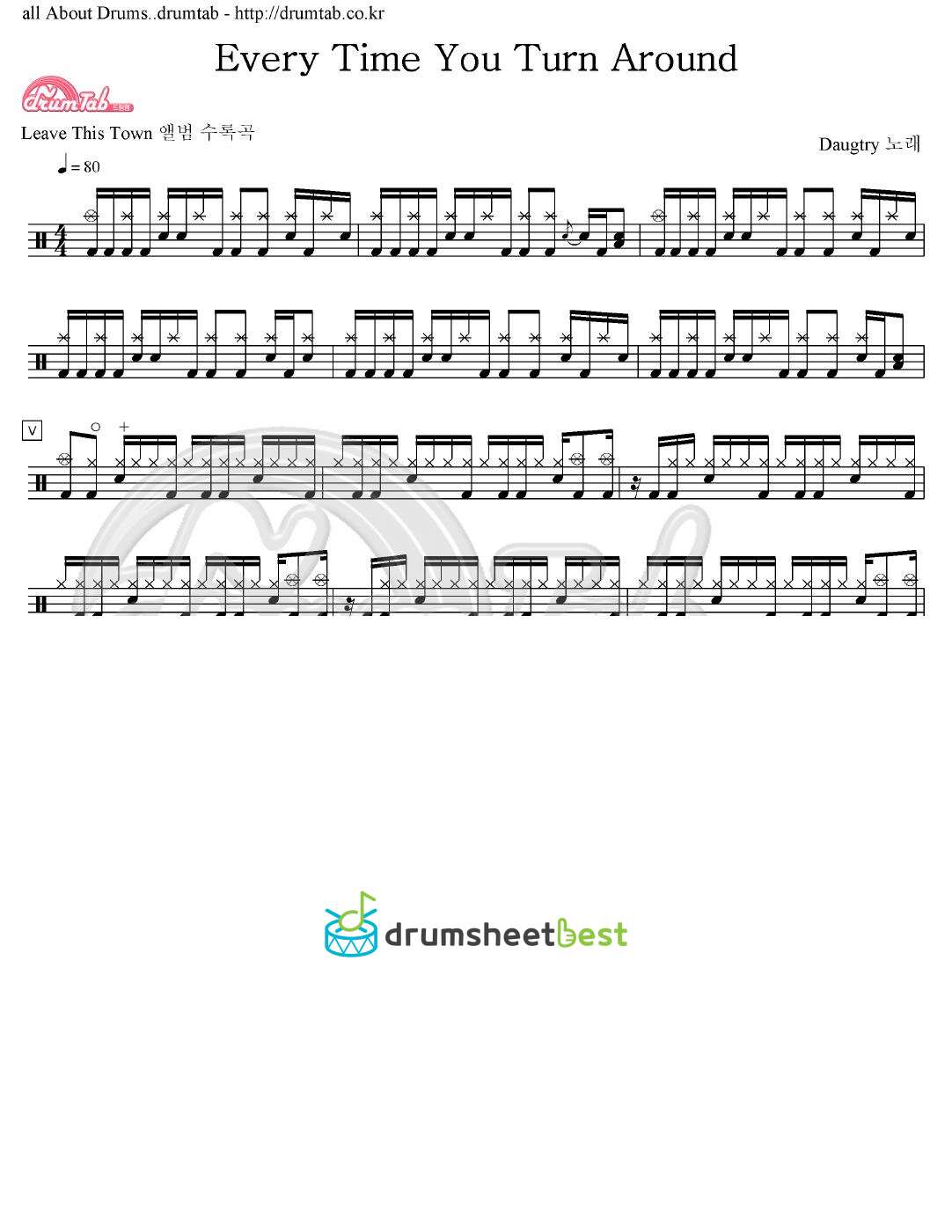 Every Time You Turn Around preview page 1