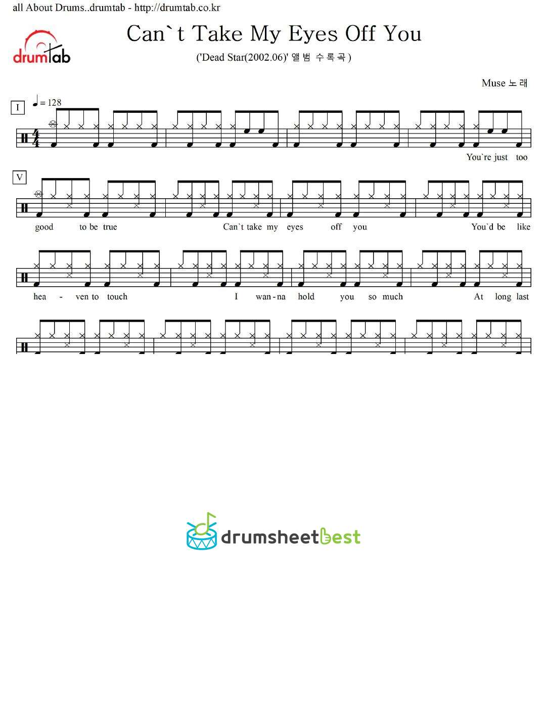 Can't Take My Eyes Off  You preview page 1