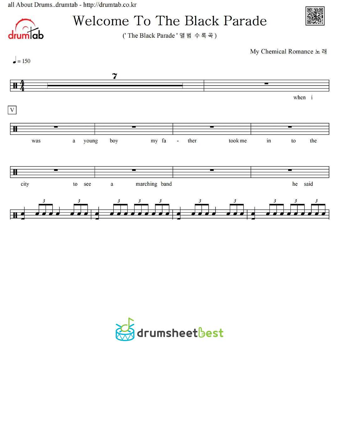 Welcome To The Black Parade preview page 1