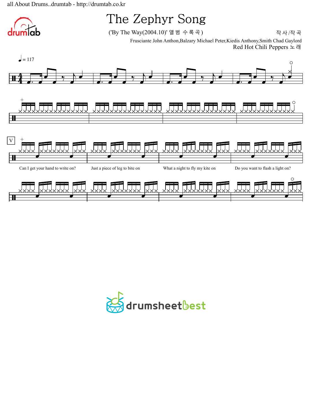 The Zephyr Song preview page 1