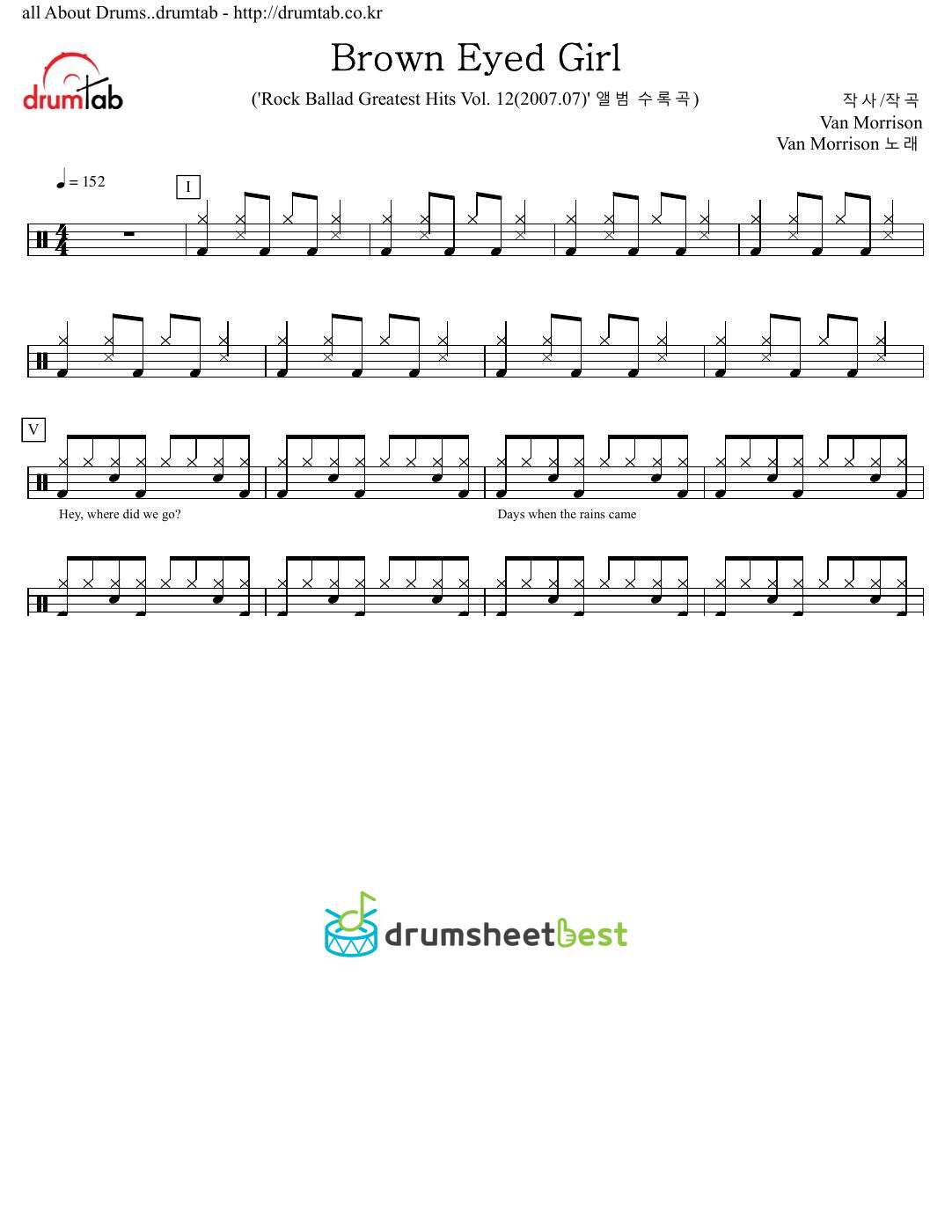 Brown Eyed Girl preview page 1