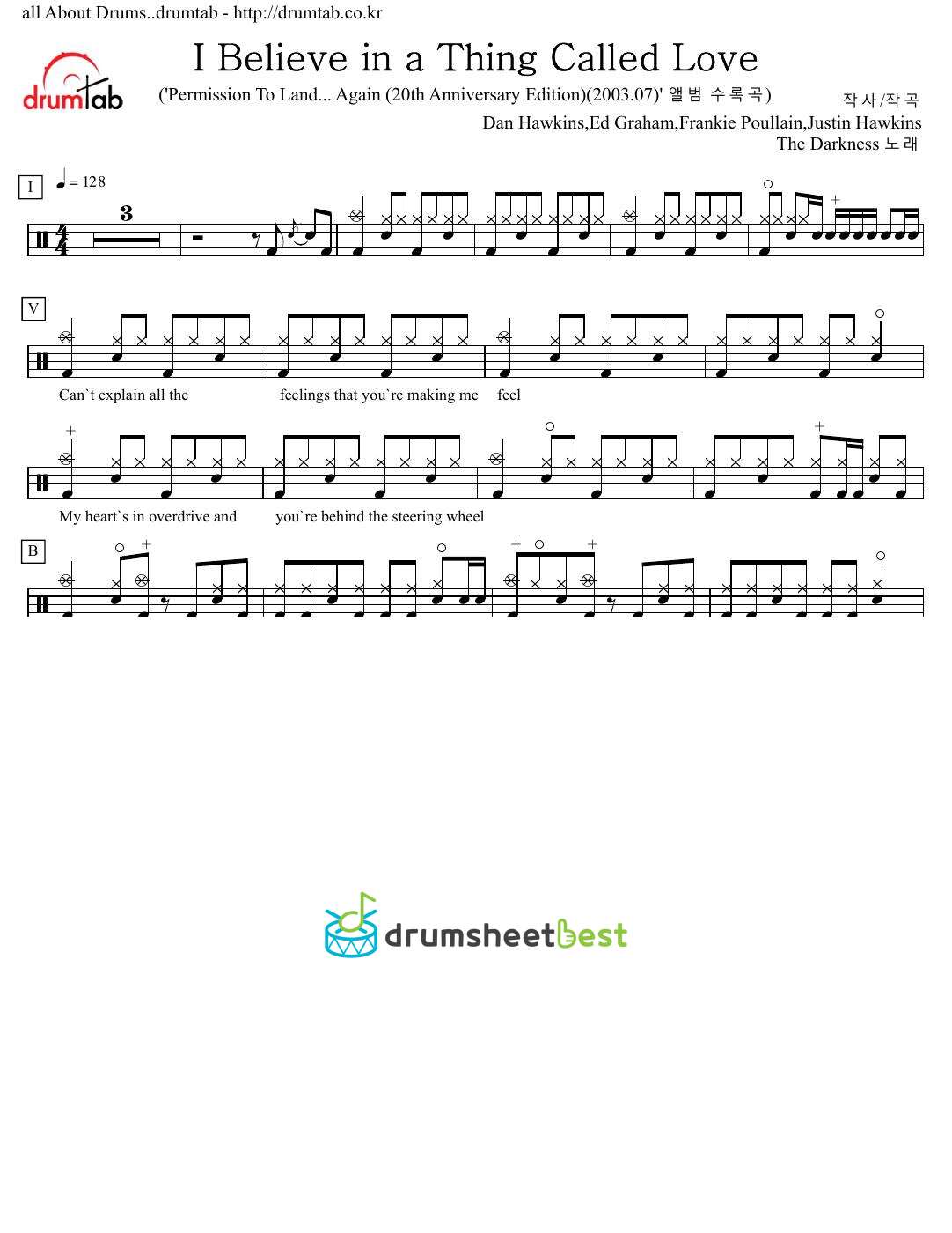 I Believe in a Thing Called Love preview page 1