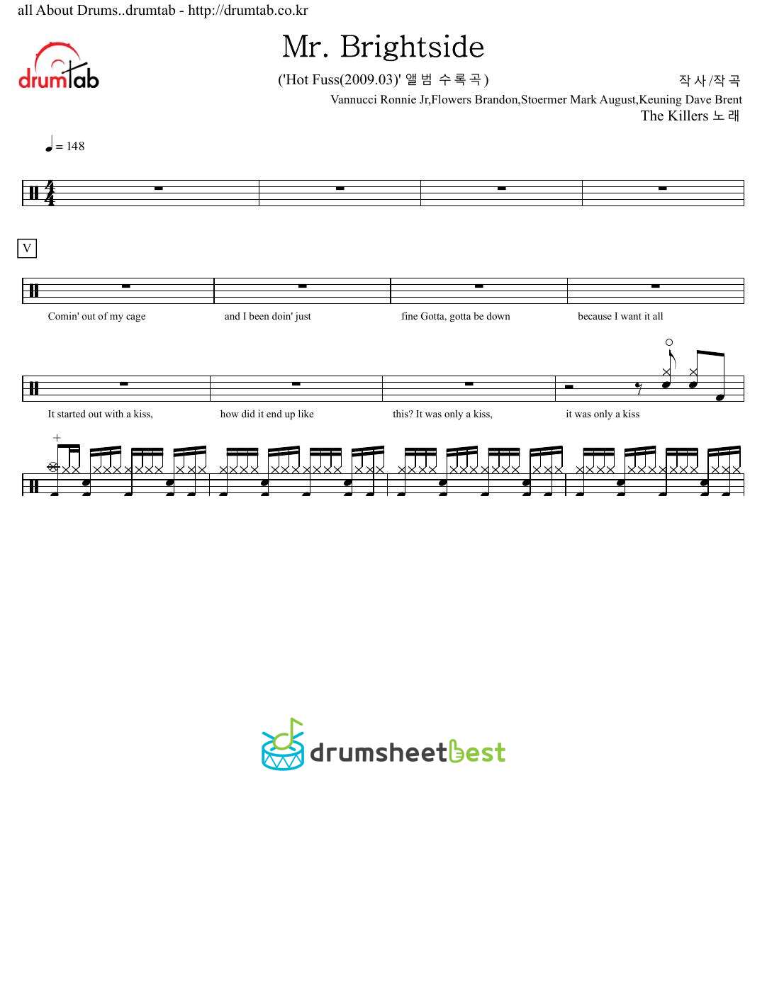 Mr. Brightside preview page 1