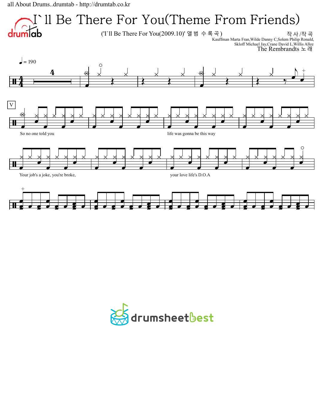 I'll Be There For You (Theme From Friends) preview page 1