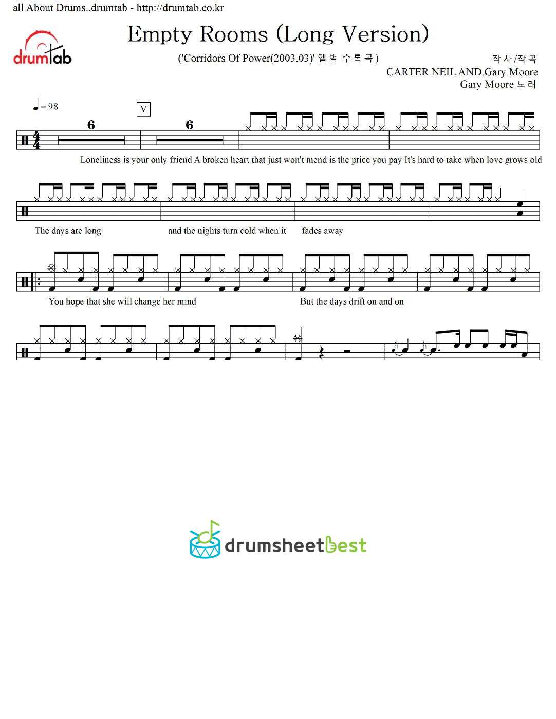 Empty Rooms (Long Version) preview page 1