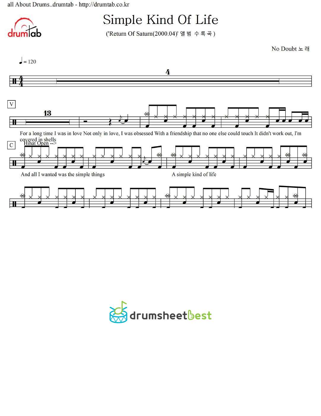 Simple Kind Of Life preview page 1