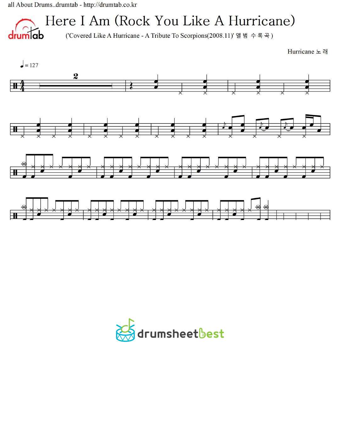 Here I Am (Rock You Like A Hurricane) preview page 1