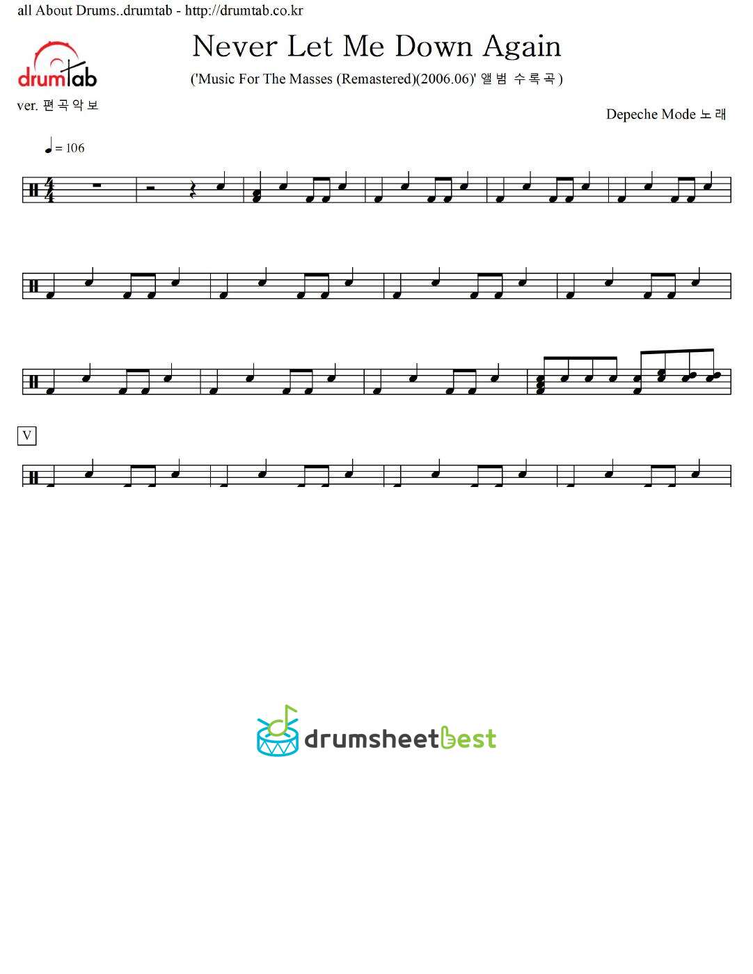 Never Let Me Down Again preview page 1