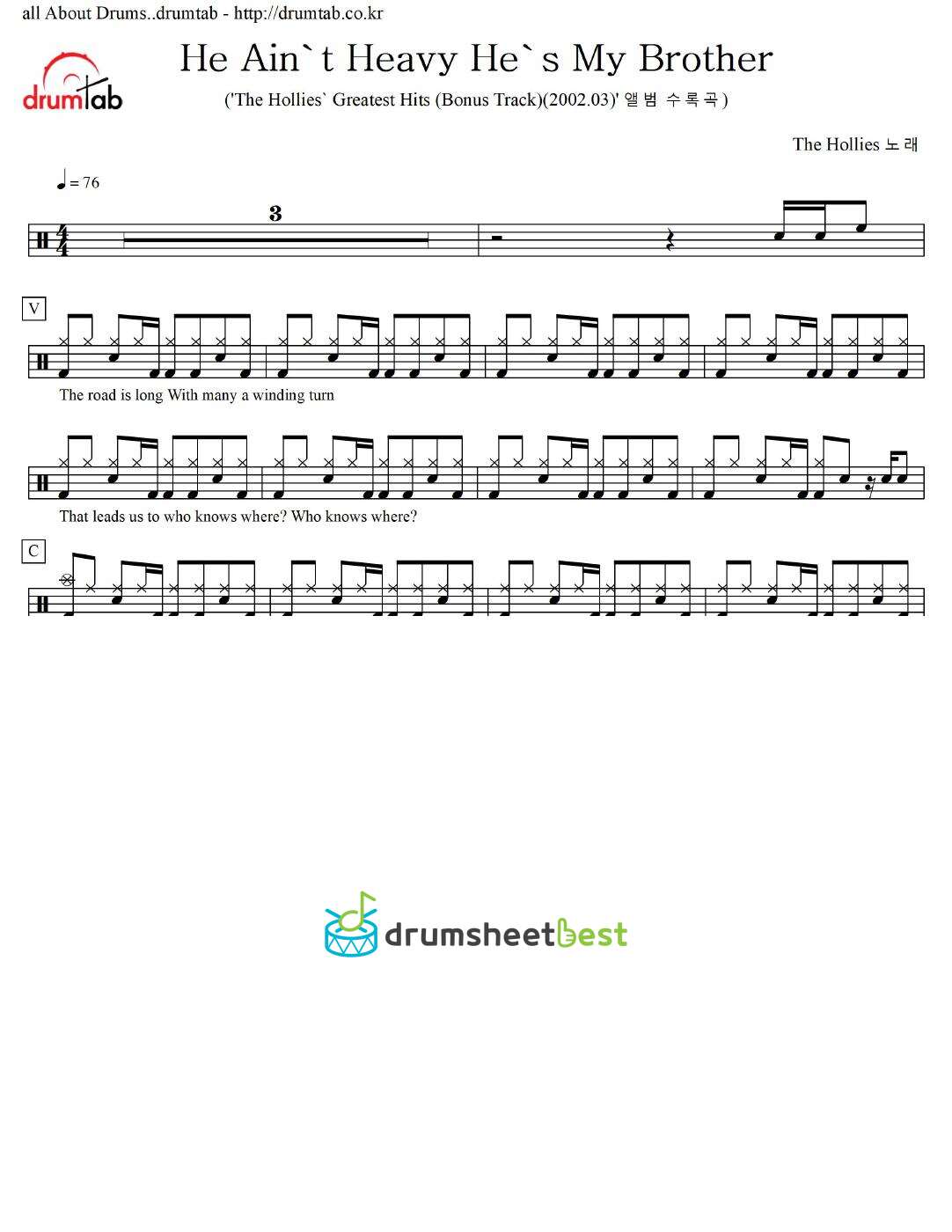 He Ain't Heavy He's My Brother preview page 1