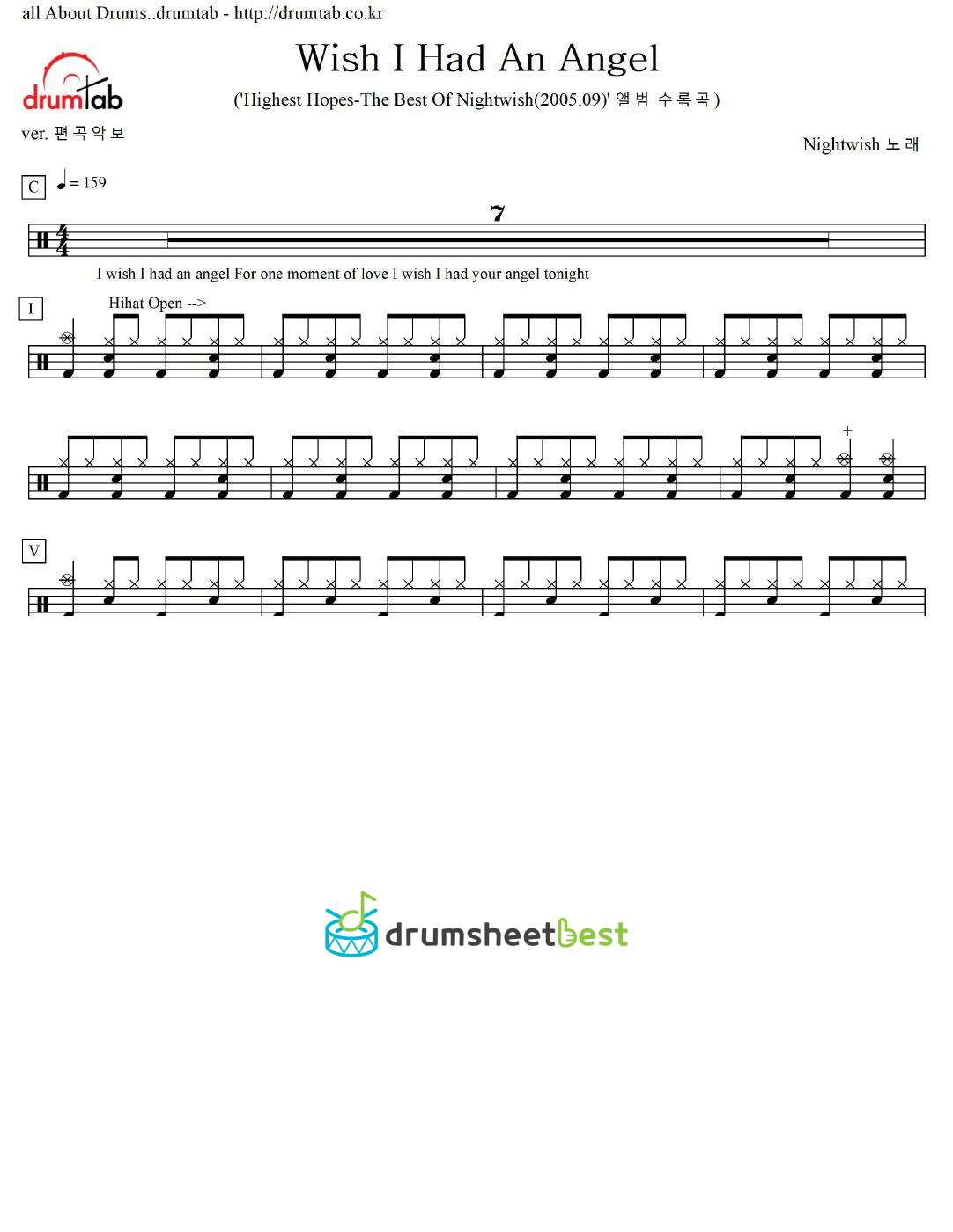 Wish I Had An Angel preview page 1