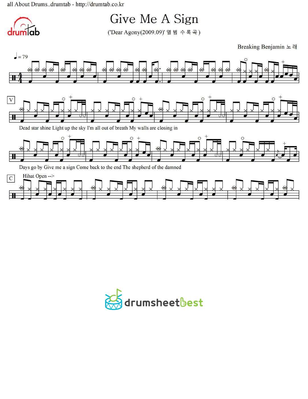 Give Me A Sign preview page 1