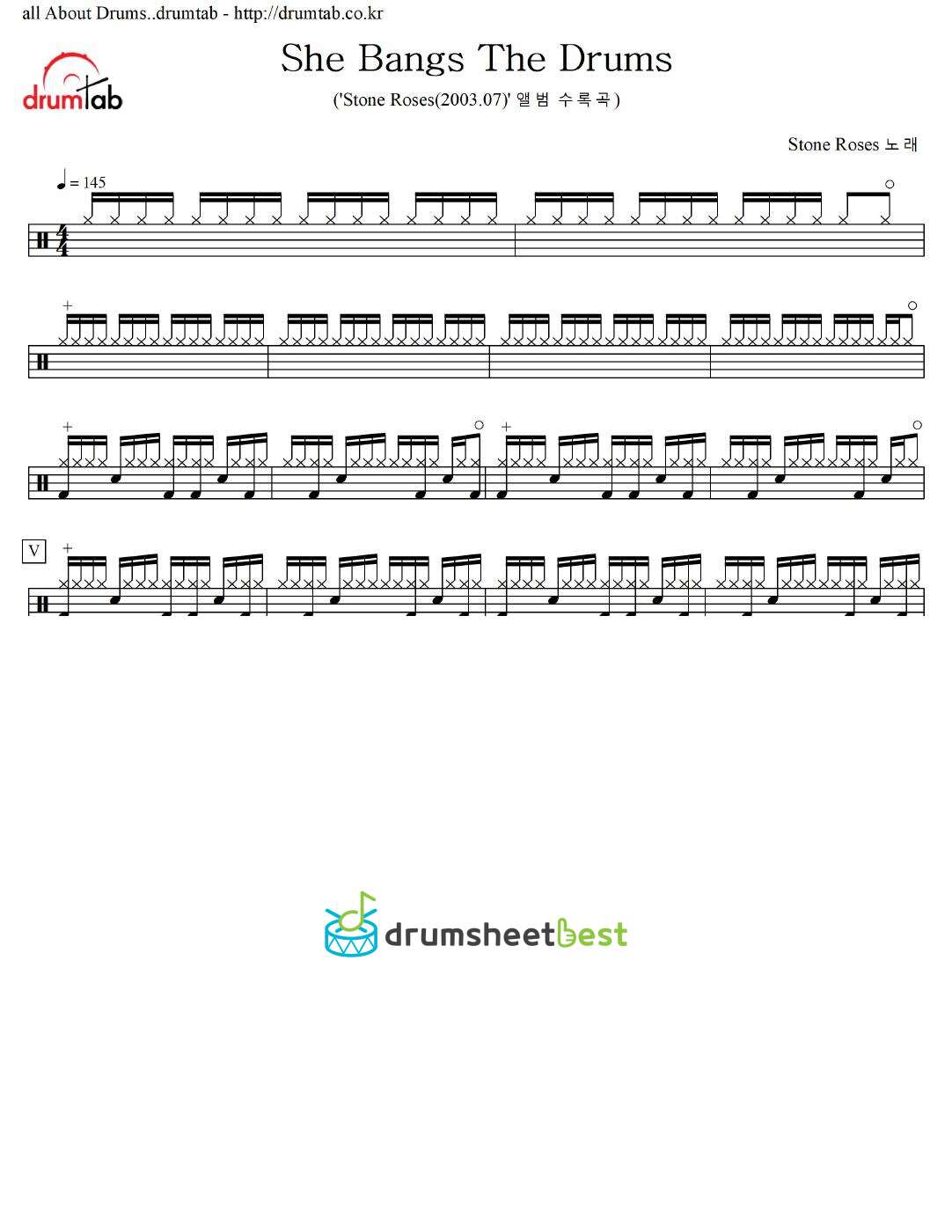 She Bangs The Drums preview page 1