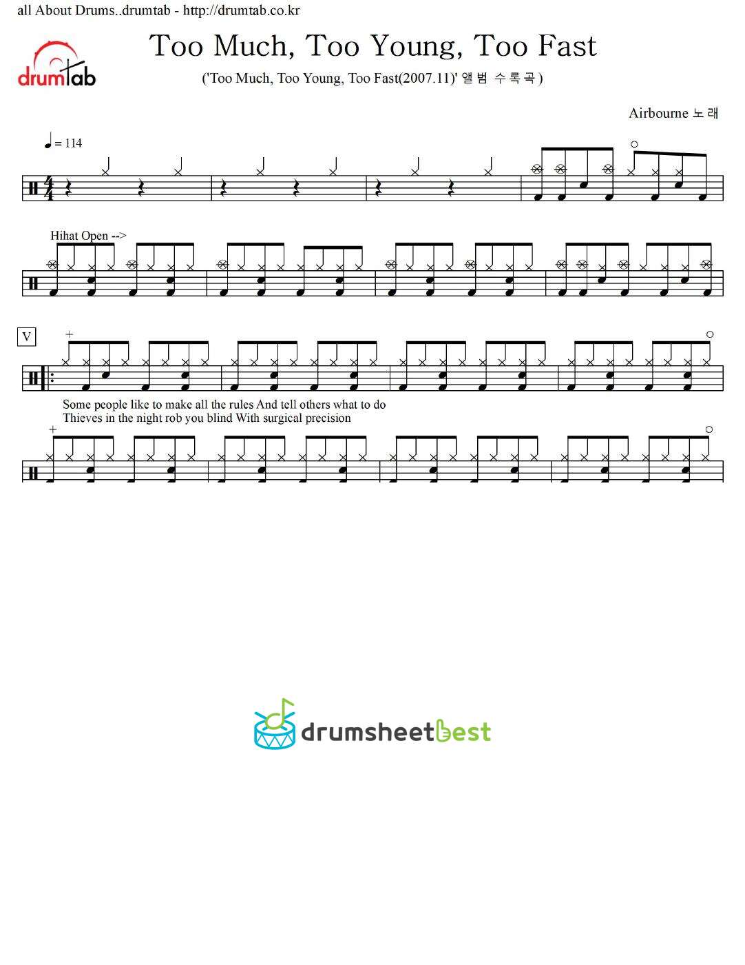 Too Much, Too Young, Too Fast preview page 1