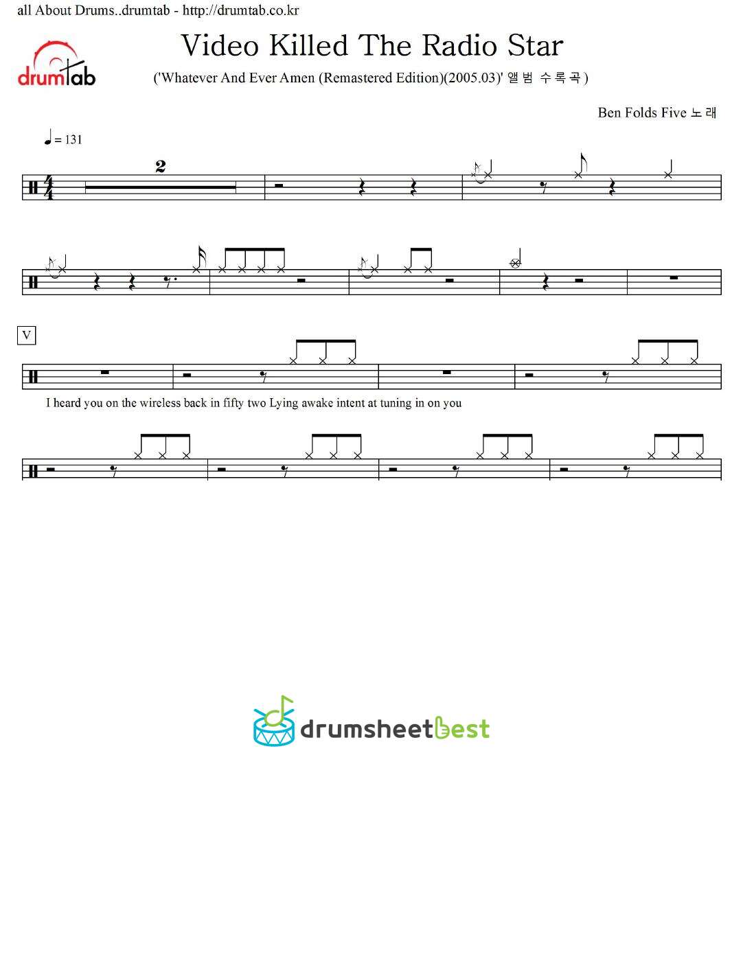 Video Killed The Radio Star preview page 1