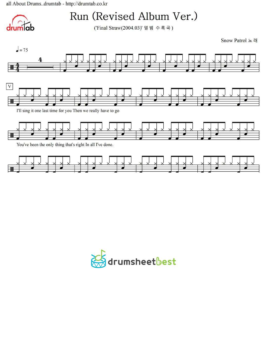 Run (Revised Album Ver.) preview page 1