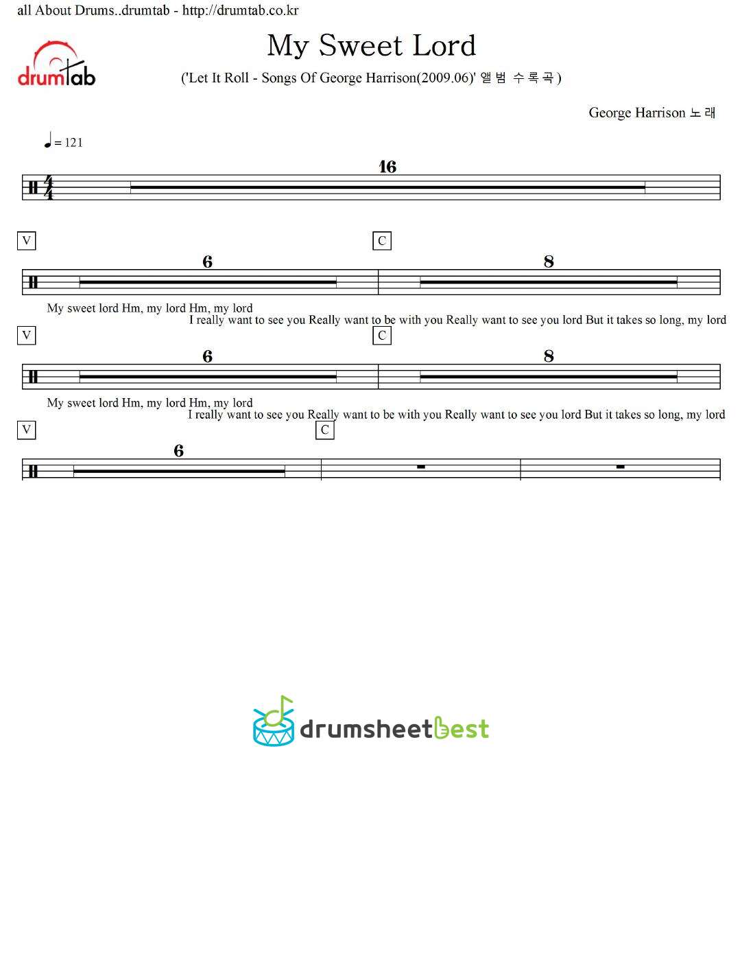 My Sweet Lord preview page 1
