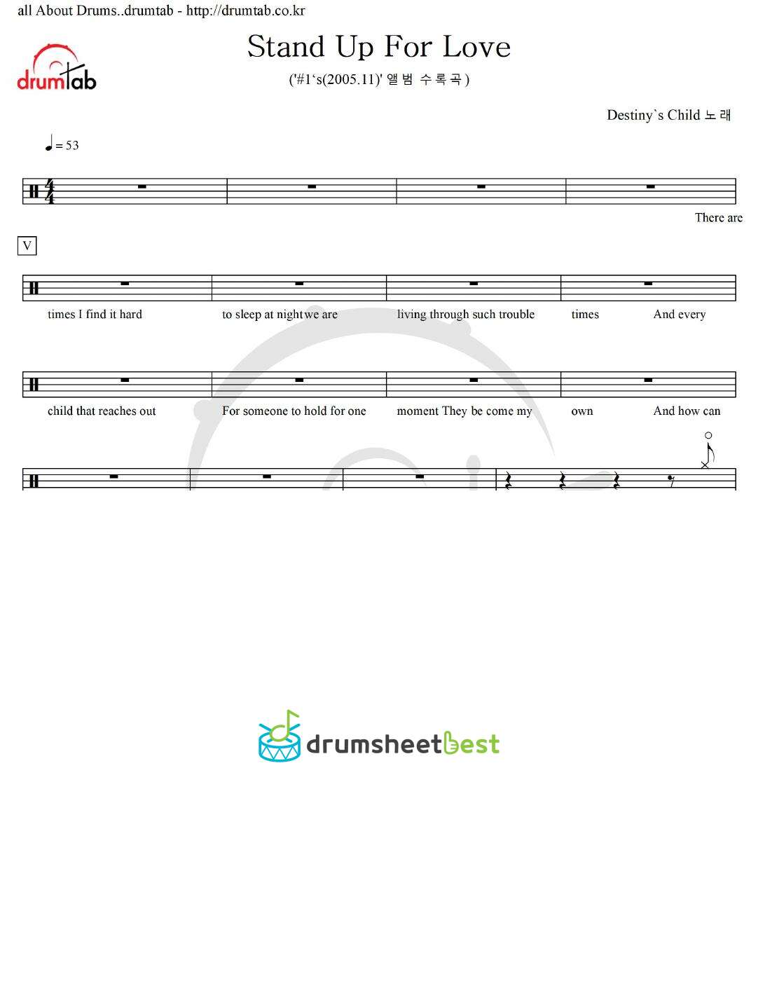 Stand Up For Love preview page 1