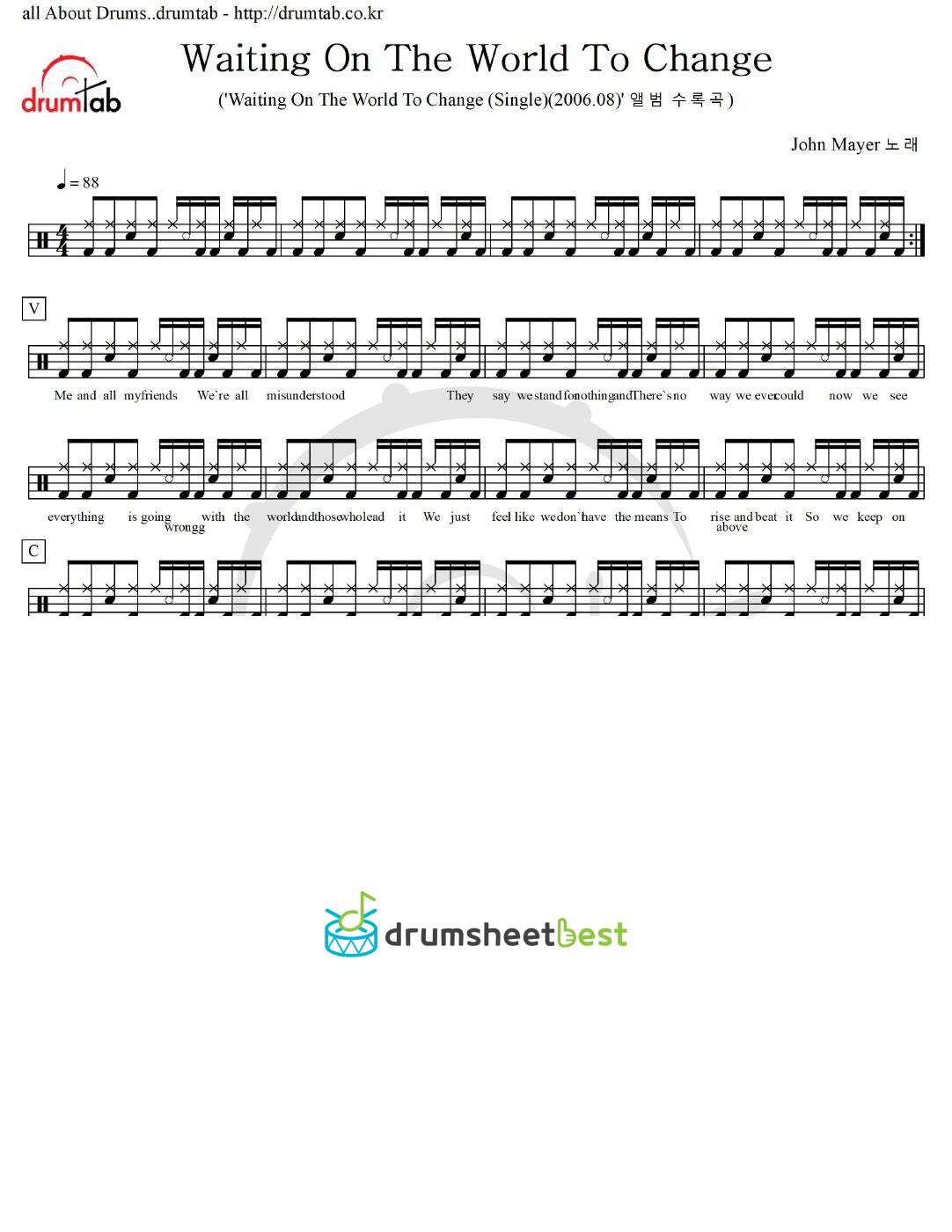 Waiting On The World To Change preview page 1