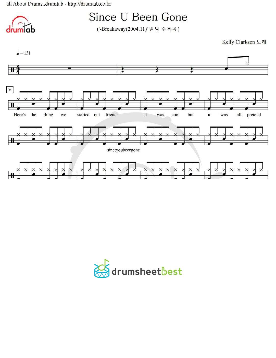 Since U Been Gone preview page 1