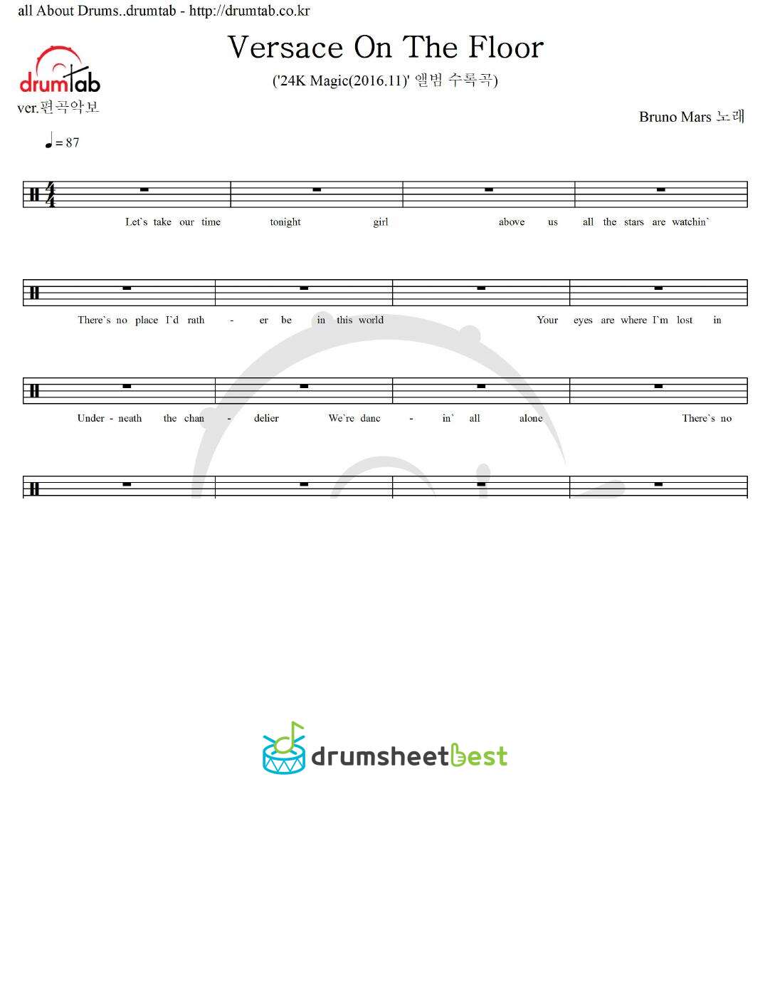 Versace On The Floor preview page 1