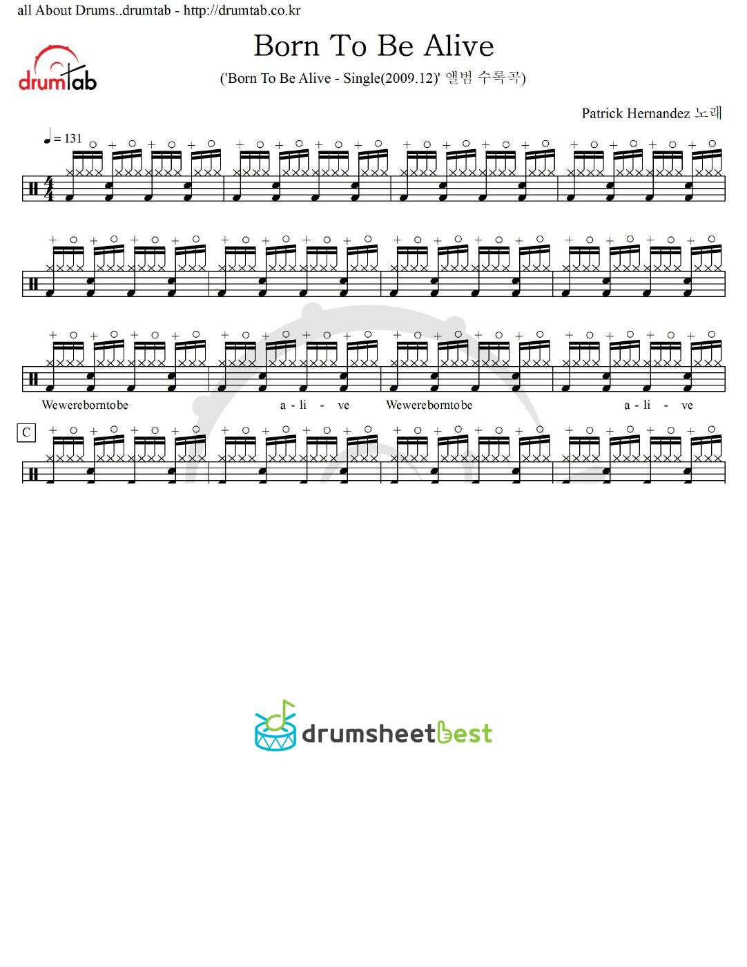 Born To Be Alive preview page 1