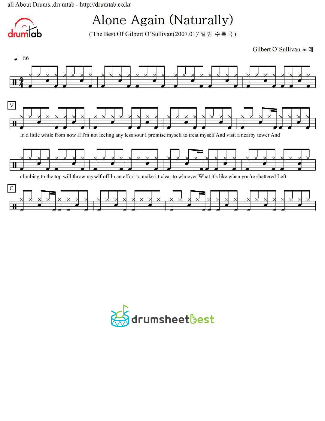 Alone Again (Naturally) preview page 1