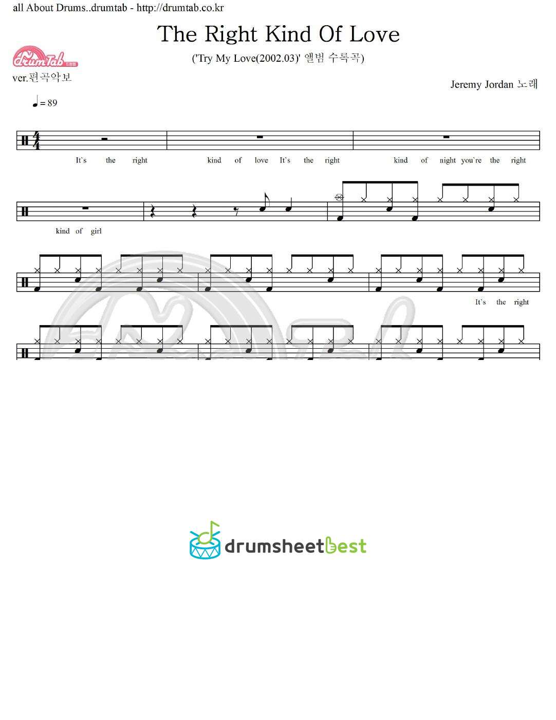 The Right Kind Of Love preview page 1