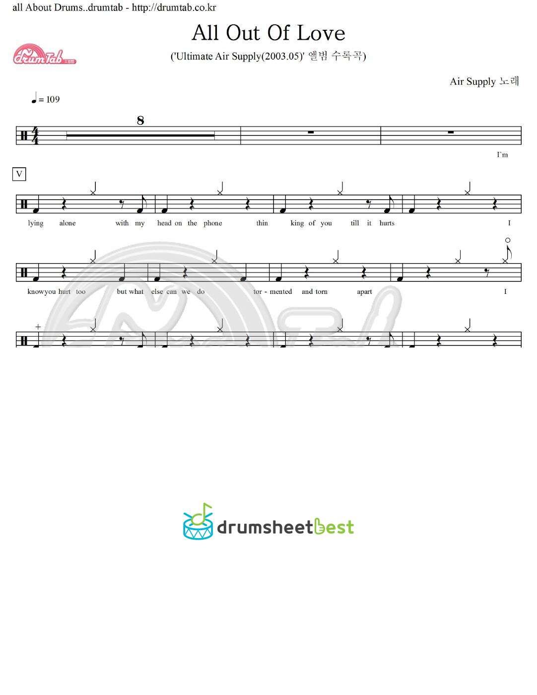 All Out Of Love preview page 1