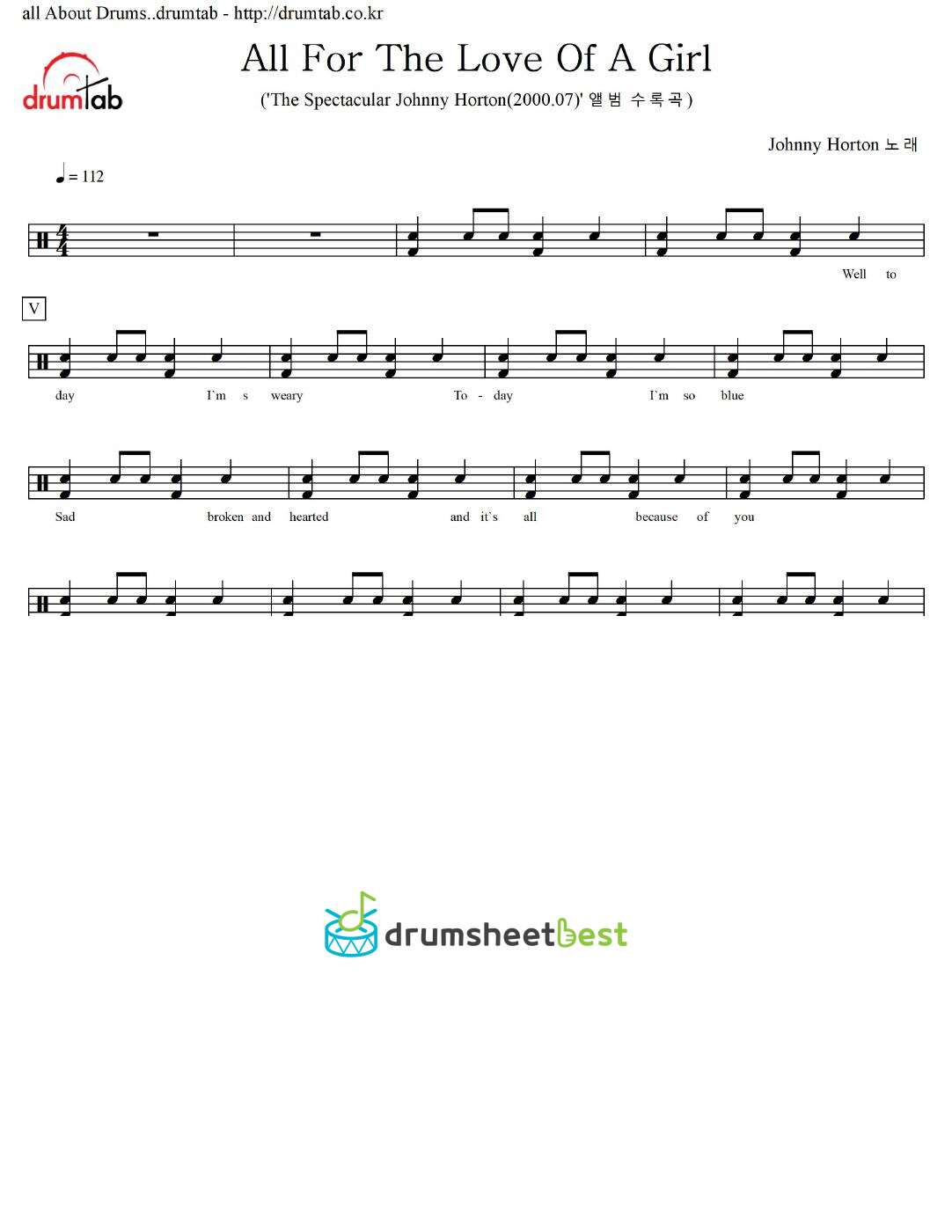 All For The Love Of A Girl preview page 1