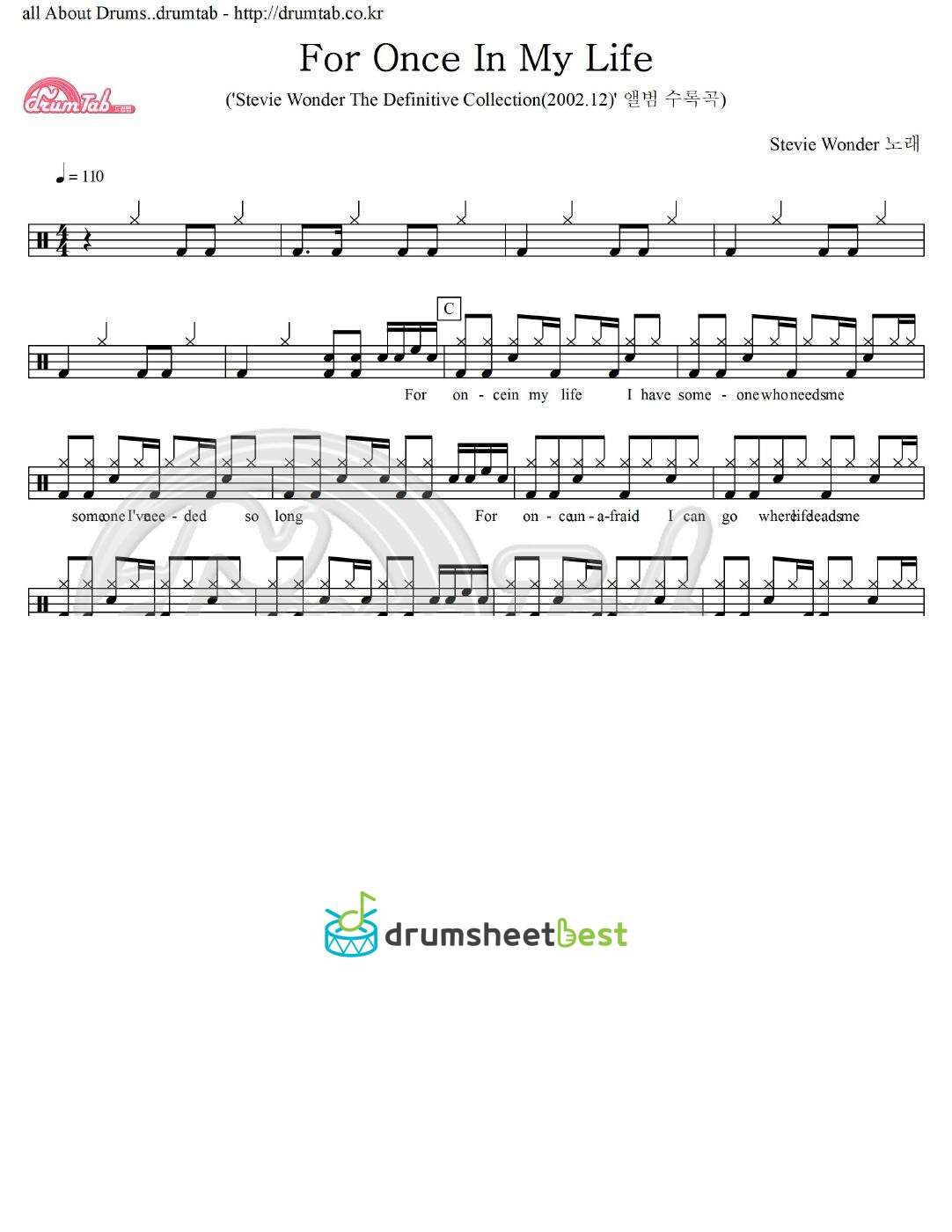 For Once In My Life preview page 1